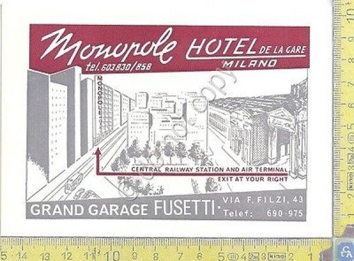 Monopole Hotel de la gare - Grand Garage Fusetti - …