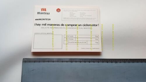 Montesa 50 Mini Montesa depliant SPAGNOLO originale brochure