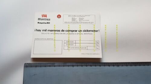 Montesa 50 Rapita 1975 depliant SPAGNOLO originale brochure