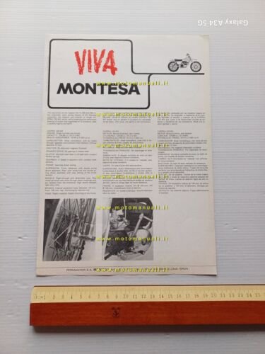Montesa Cappra 125 MX Cross 1971 depliant originale
