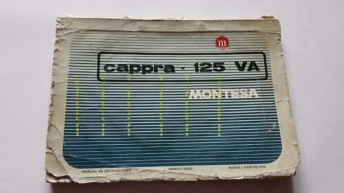 Montesa Cappra 125 VA 1975 manuale uso+CATALOGO RICAMBI originale owner's …