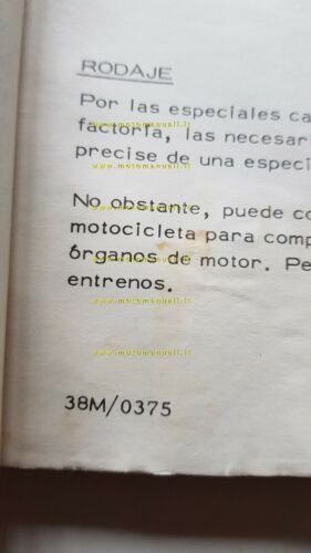 Montesa Cappra 125 VA 1975 manuale uso+CATALOGO RICAMBI originale owner's …