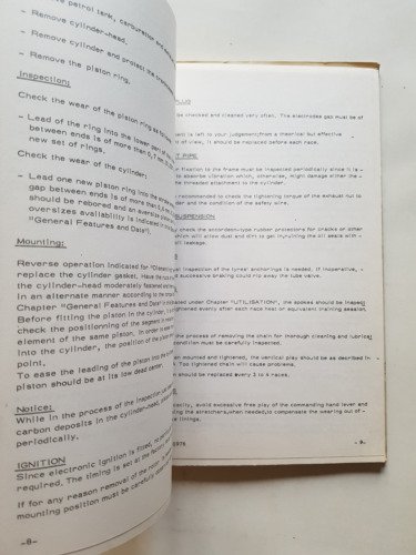 Montesa CAPPRA 250 VB 1977-78 manuale uso+catalogo ricambi originale