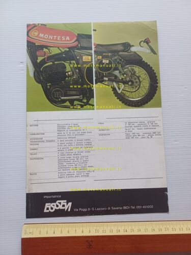 Montesa Cappra VA 125 Regolarità 1975 depliant originale