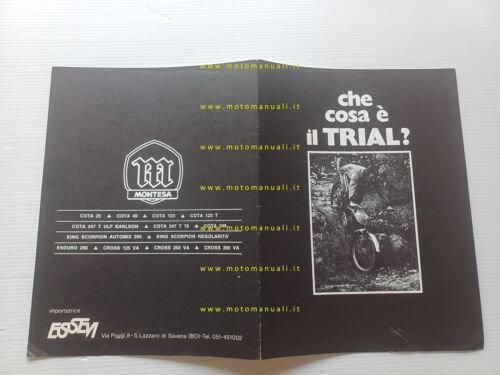 Montesa Che Cos'è il Trial? depliant italiano originale