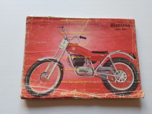 Montesa Cota 123 1972 manuale uso + catalogo ricambi originale