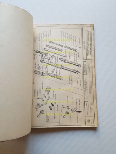 Montesa Cota 123 1972 manuale uso + catalogo ricambi originale