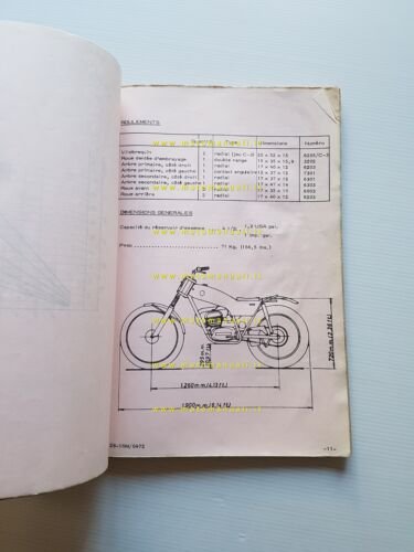 Montesa Cota 123 1972 manuale uso + catalogo ricambi originale