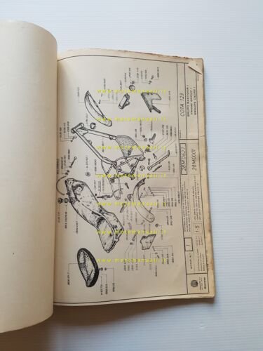 Montesa Cota 123 1972 manuale uso + catalogo ricambi originale
