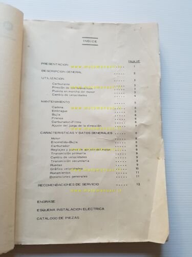 Montesa Cota 123 1972 manuale uso + catalogo ricambi originale