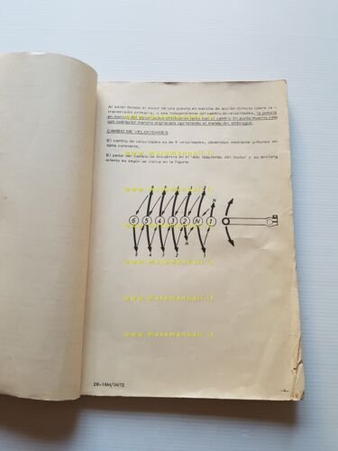 Montesa Cota 123 1972 manuale uso + catalogo ricambi originale