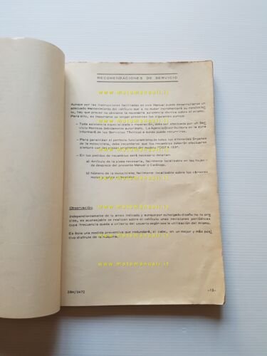 Montesa Cota 123 1972 manuale uso + catalogo ricambi originale