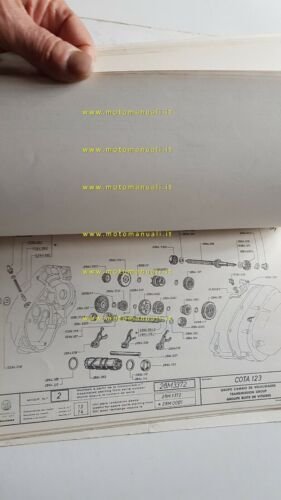 Montesa Cota 123 1972 manuale uso +catalogo ricambi originale owner …