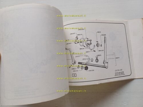 MONTESA Cota 123 manuale uso manutenzione + catalogo ricambi originale