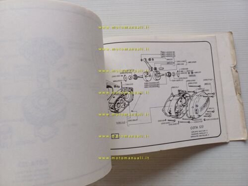 MONTESA Cota 123 manuale uso manutenzione + catalogo ricambi originale