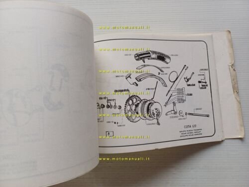 MONTESA Cota 123 manuale uso manutenzione + catalogo ricambi originale