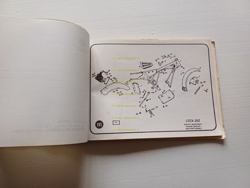 Montesa Cota 242 manuale uso + catalogo ricambi italiano originale