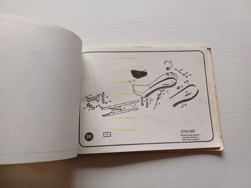 Montesa Cota 242 manuale uso + catalogo ricambi italiano originale