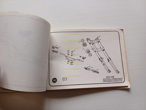 Montesa Cota 242 manuale uso + catalogo ricambi italiano originale