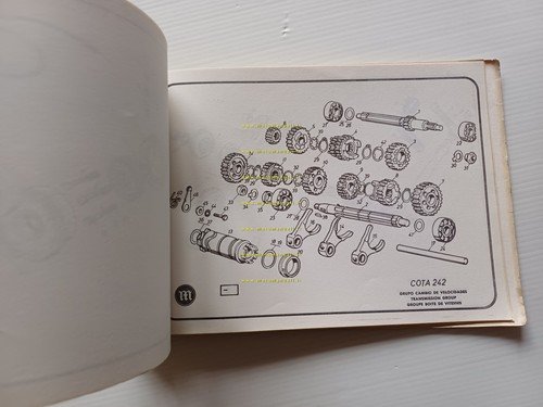 Montesa Cota 242 manuale uso + catalogo ricambi italiano originale