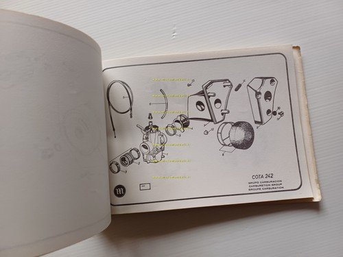 Montesa Cota 242 manuale uso + catalogo ricambi italiano originale