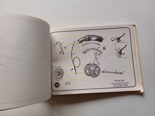 Montesa Cota 242 manuale uso + catalogo ricambi italiano originale