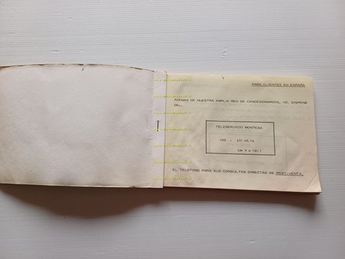 Montesa Cota 242 manuale uso + catalogo ricambi italiano originale