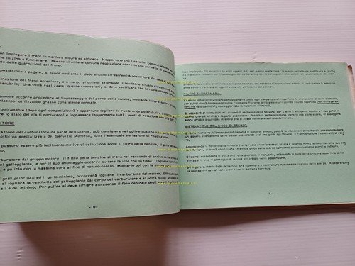 Montesa Cota 242 manuale uso + catalogo ricambi italiano originale