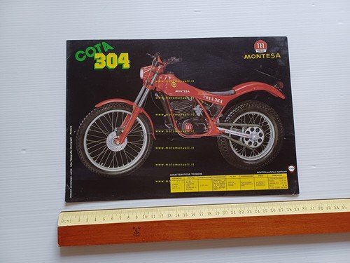 Montesa Cota 304 - 50 Trial 1989 depliant italiano originale