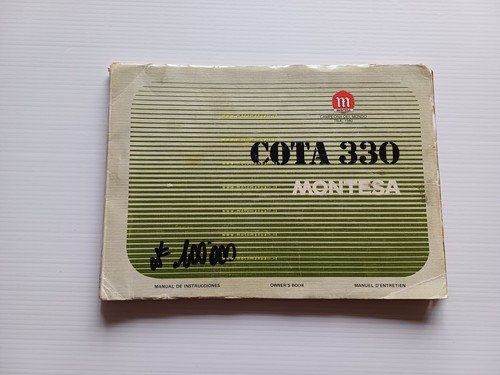 Montesa Cota 330 1981 manuale uso + catalogo ricambi originale