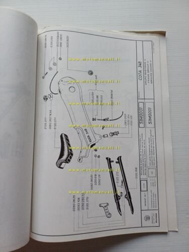 Montesa Cota 348 1976 manuale uso +catalogo ricambi originale owner …