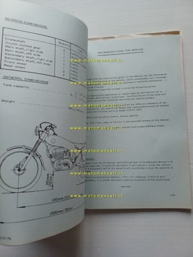 Montesa Cota 348 1976 manuale uso +catalogo ricambi originale owner …