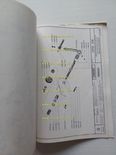 Montesa Cota 348 1976 manuale uso +catalogo ricambi originale owner …