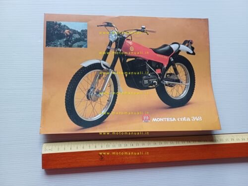 Montesa Cota 348 1978 depliant italiano originale