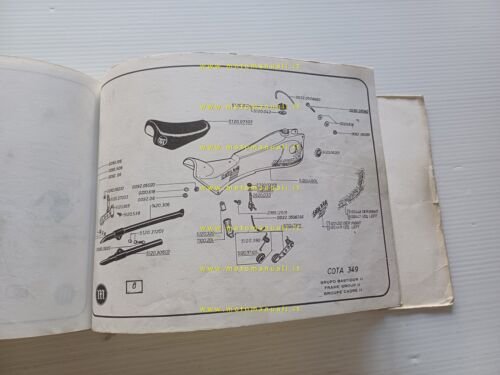 Montesa Cota 349 manuale uso + catalogo ricambi originale owner's …