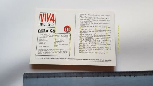 Montesa Cota 49 1975 depliant SPAGNOLO originale brochure