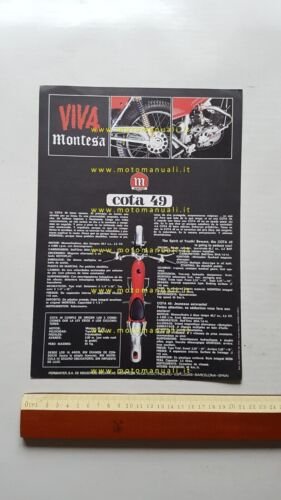 Montesa Cota 49 depliant originale Spagnolo Inglese