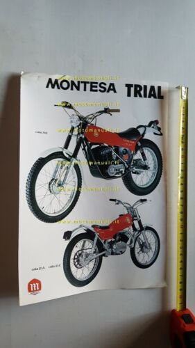 Montesa Cota Trial modelli produzione 1976 depliant originale ITALIANO brochure