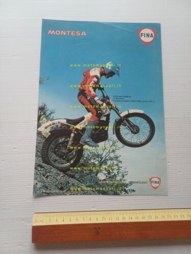 Montesa Fina Donchi Campione italiano Trial Junior 125 1982 depliant …