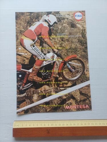 Montesa Fina Marchi Campione italiano Trial Cadetti 125 1984 depliant …
