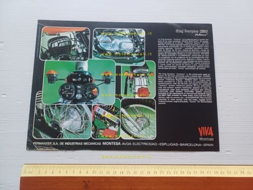 Montesa King Scorpion 250 Automix 1975 depliant spagnolo originale