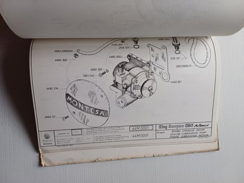 Montesa King Scorpion Automix 250 1973 manuale uso + catalogo …