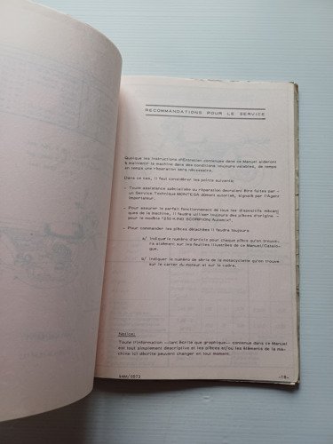 Montesa King Scorpion Automix 250 1973 manuale uso + catalogo …