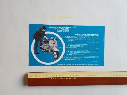Montesa Laverda Microscooter 60 depliant brochure catalogo originale SPAGNOLO