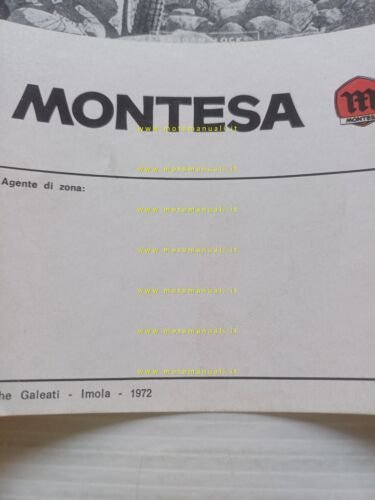 Montesa produzione modelli cross trial enduro 1972 depliant italiano originale