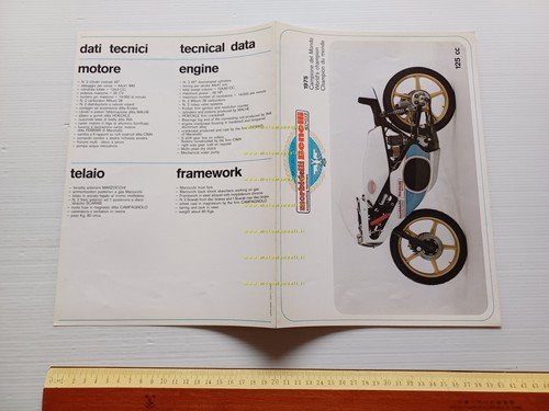 Morbidelli 125 VR GP 1976-77 depliant italiano originale