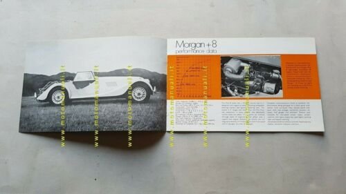 Morgan +8 - Morgan 44 depliant anni '70 inglese originale …