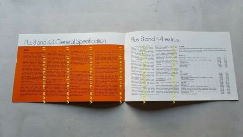 Morgan +8 - Morgan 44 depliant anni '70 inglese originale …