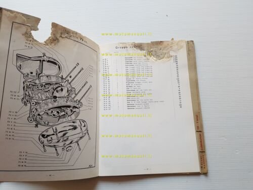 Morini Franco catalogo generale tutti Motori 50 1965 originale