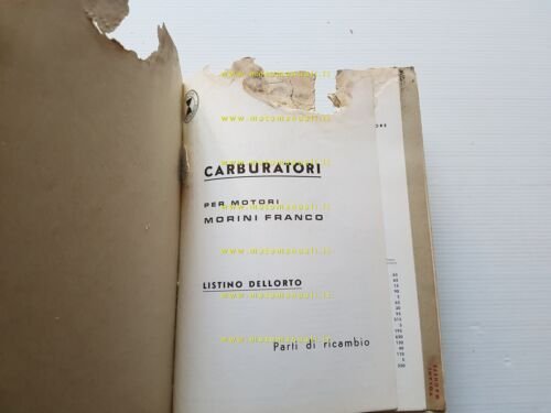 Morini Franco catalogo generale tutti Motori 50 1965 originale